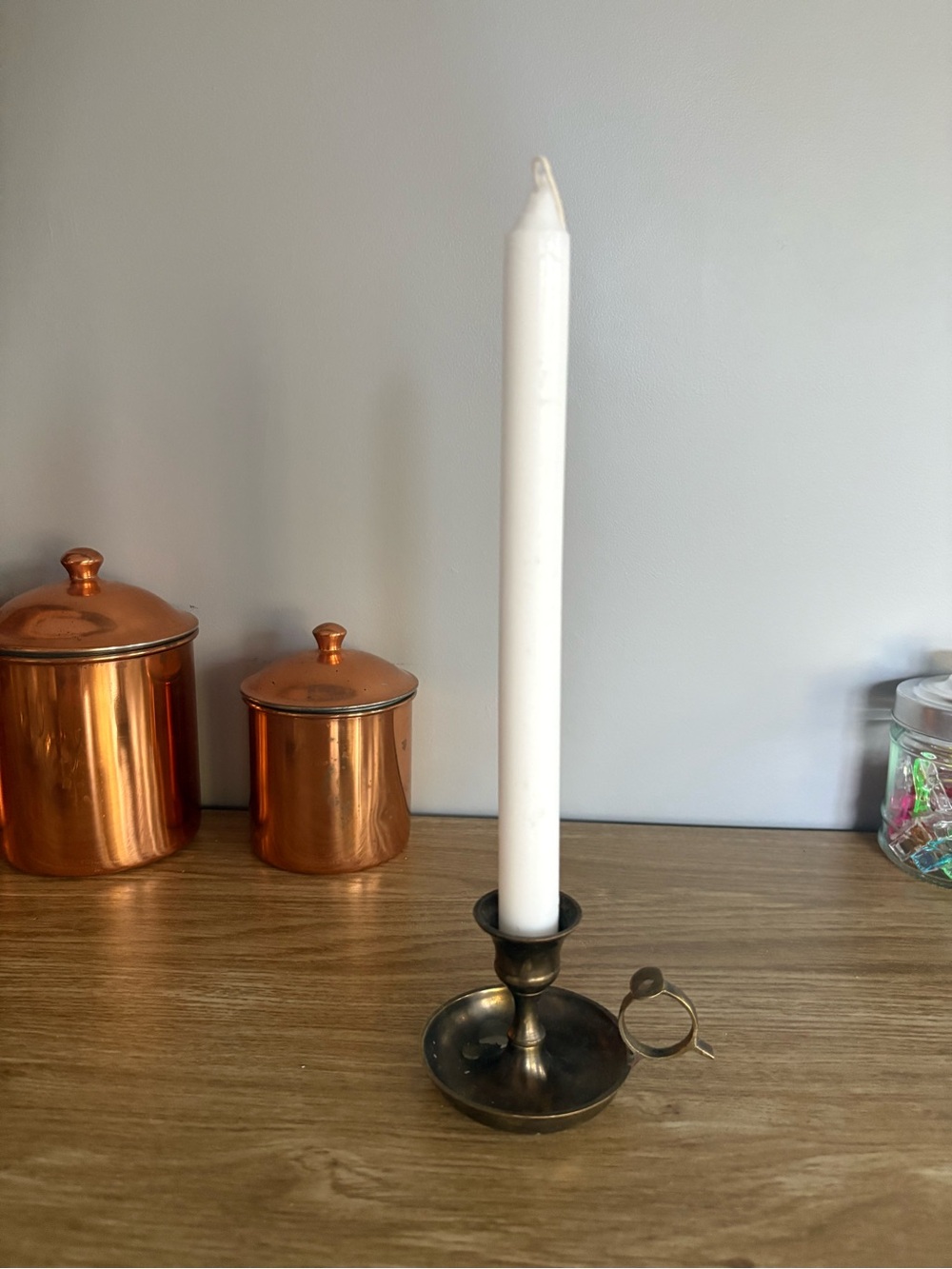 Brass Chamberstick Candle Holder